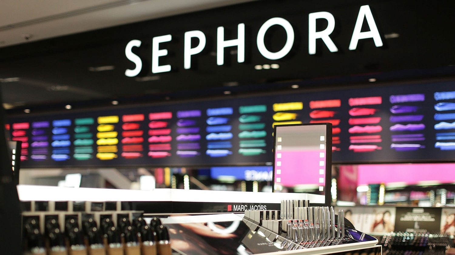 Crowds Queue For The Opening Of Sydney's First Sephora Store