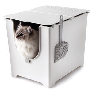 Modkat Flip Box Reusable Liner Litter Box With Scoop