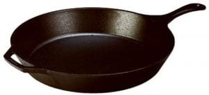 Lodge Pre-Seasoned Large Classic Cast Iron Skillet, 13-Inch