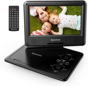 SPACEKEY Anti-Skid Portable DVD Player, 9-Inch