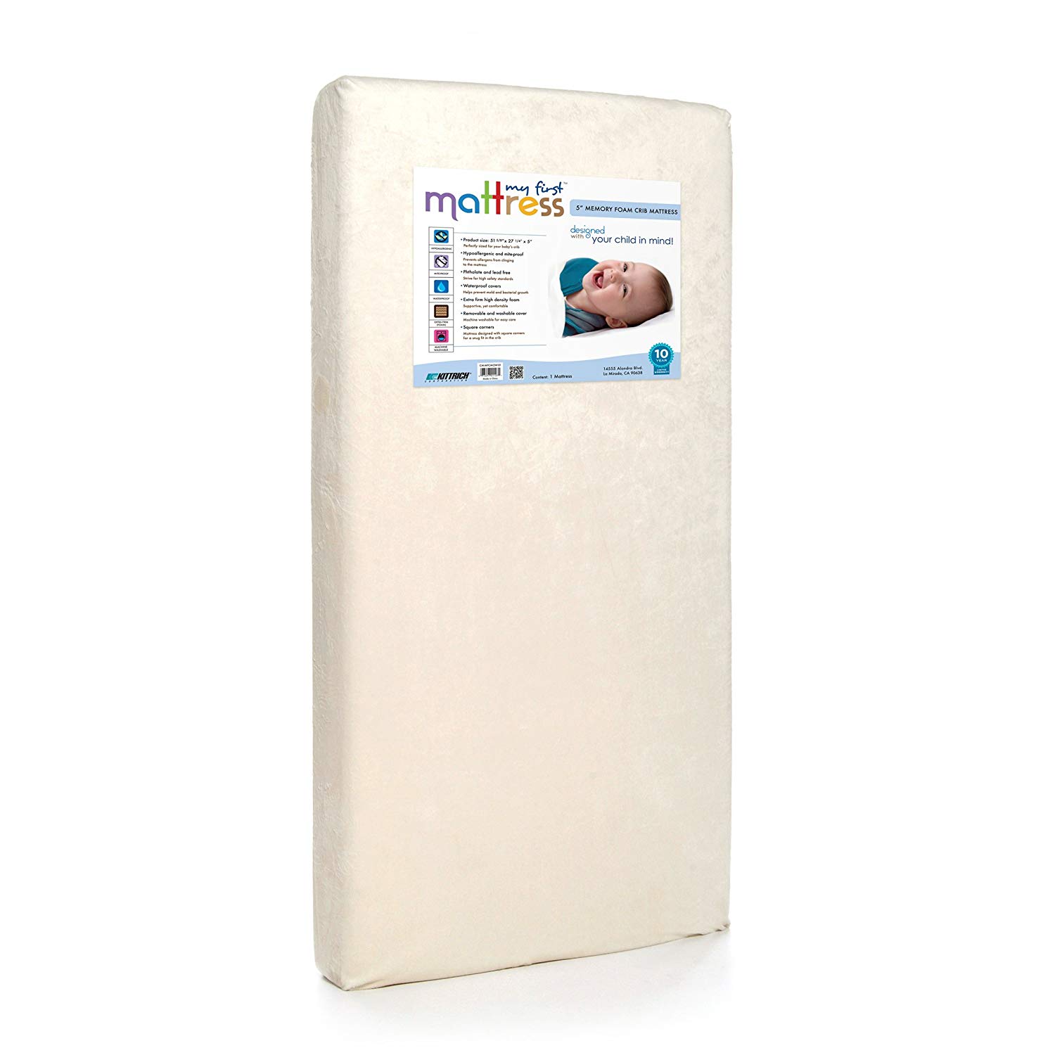 My First Standard Machine Washable Cover Crib Mattress