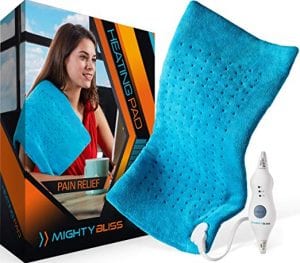 MIGHTY BLISS Ultra Fast Microplush Heating Pad