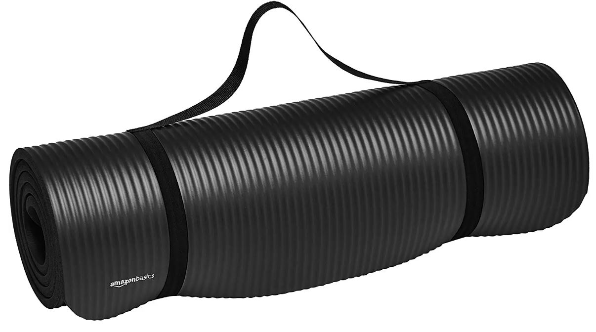 AmazonBasics Roll-Up Easy Carry Yoga Mat