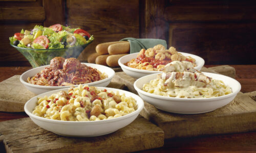 Olive Garden's Never Ending Pasta Bowl dishes