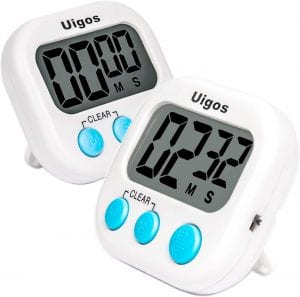 Uigos Large Digits Digital Kitchen Timer, 2-Pack