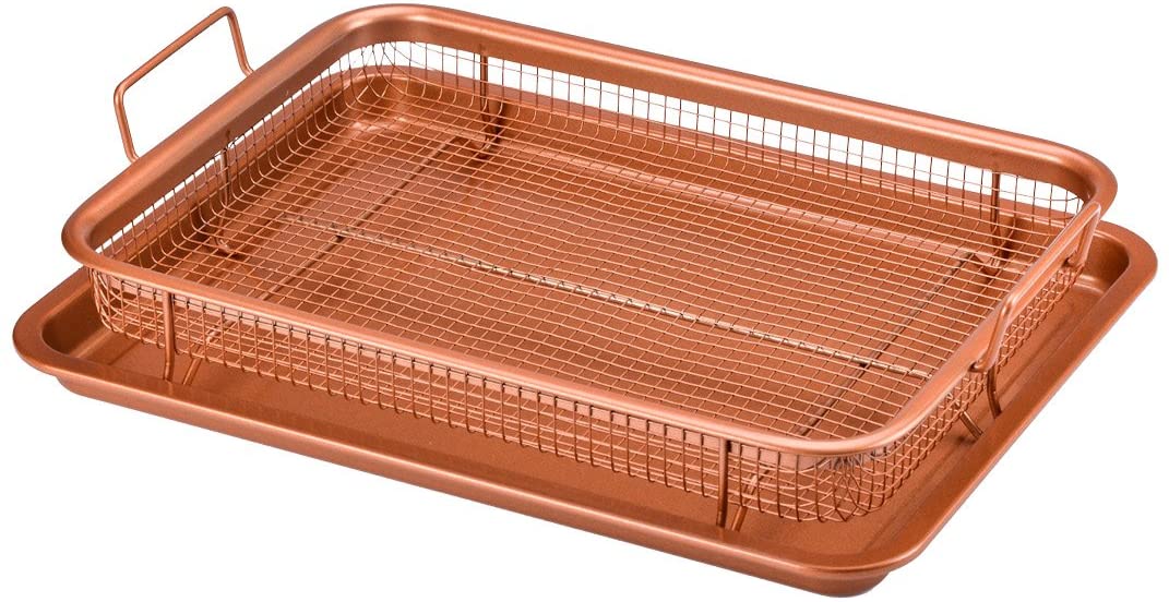 Copper Chef Air Fry Mesh Basket Cooper Cookware, 13-Inch