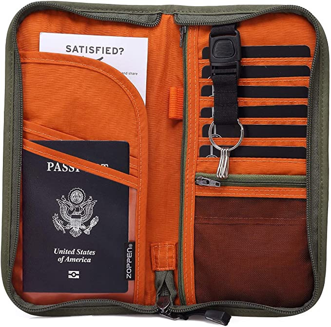 Zoppen Waterproof Open Pocket Travel Wallet