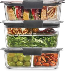 Rubbermaid Microwave-Safe Plastic Tupperware Set, 12-Piece