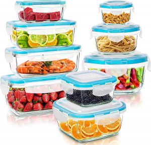 Utopia Kitchen Leakproof Freezer-Safe Tupperware Set, 18-Piece