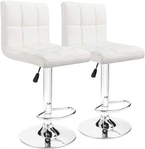 Furmax Leather Barstools, Set of 2