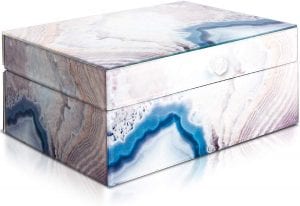 Laura Ashley Faux Agate Jewelry Box