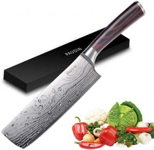 PAUDIN All-Purpose Pakkawood Handle Vegetable Knife, 7-Inch