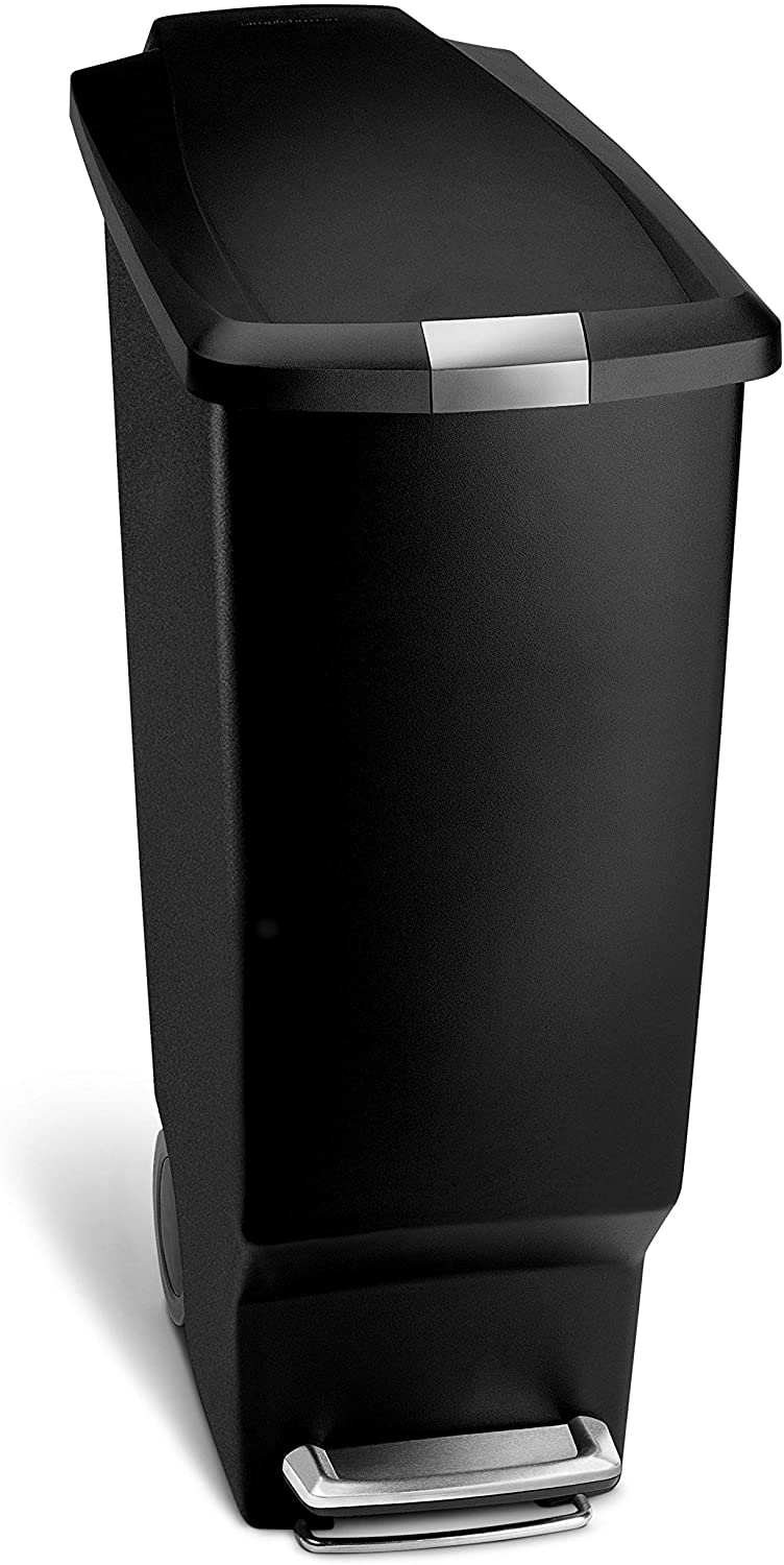 simplehuman Slim Kitchen Trash Can, 10.6-Gallon