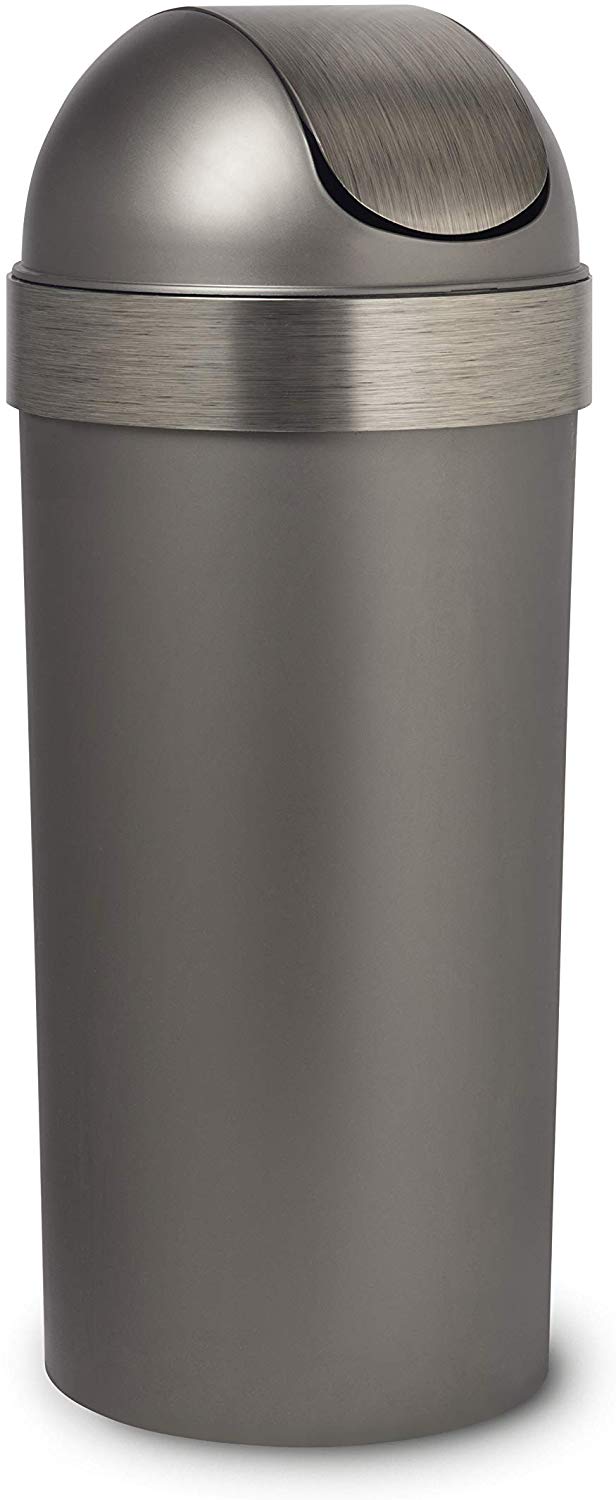 Umbra Venti Swing Top Trash Can, 16-Gallon