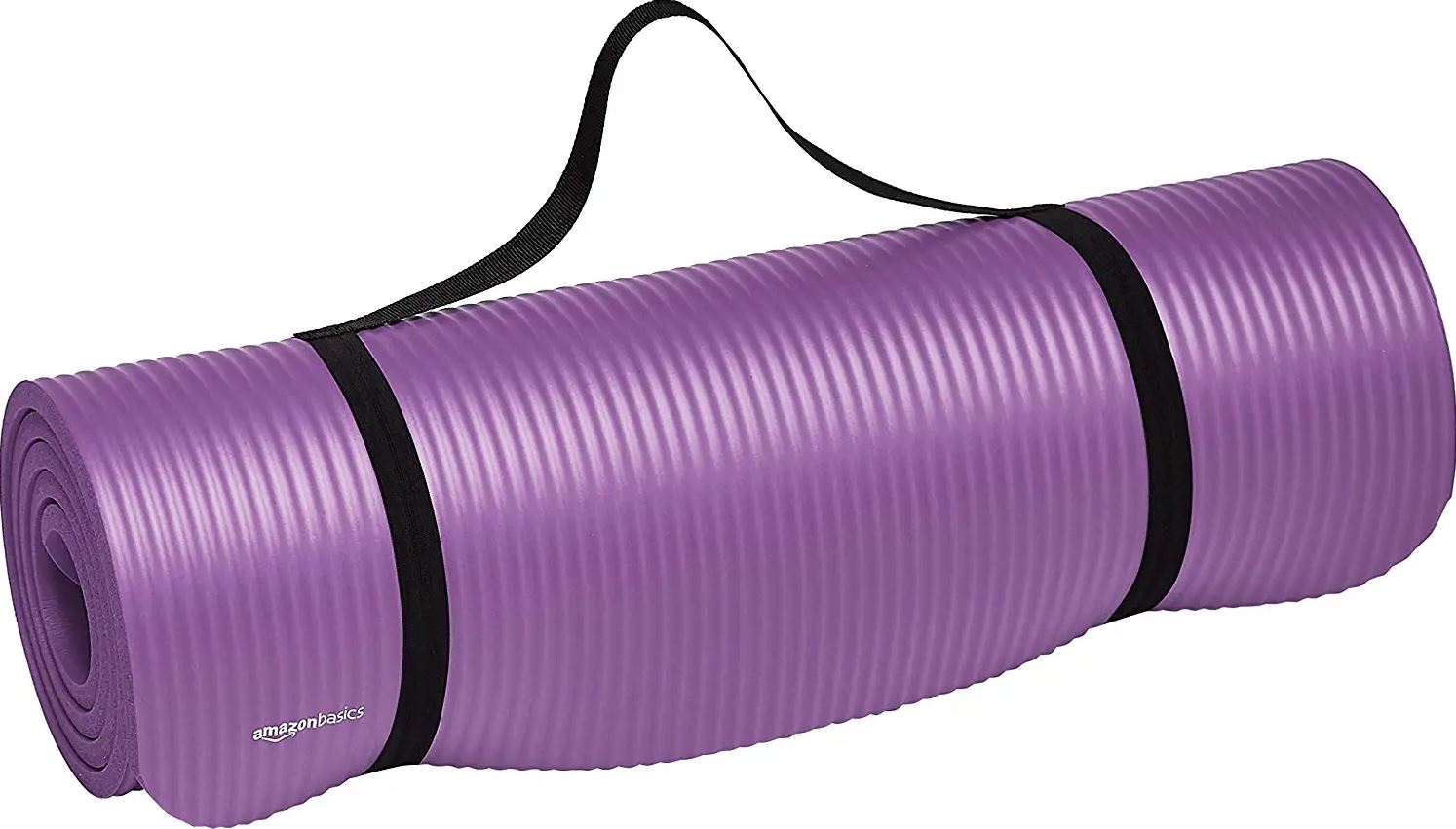 AmazonBasics Textured Shock-Absorption Yoga Mat