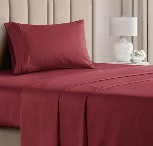 CGK Unlimited Microfiber Bed Sheets For College, 3-Piece