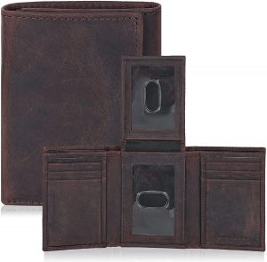 ESTALON Handcrafted Trifold RFID Blocking Wallet