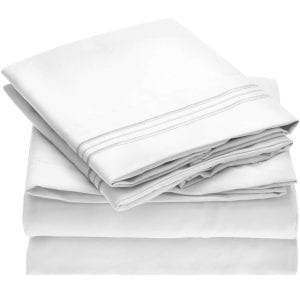 Mellanni All-Around Elastic Bed Sheets For College, 3-Piece