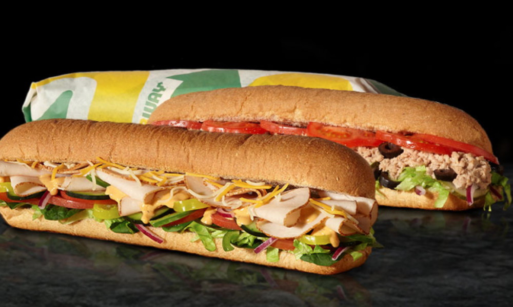 Subway footlong sandwiches