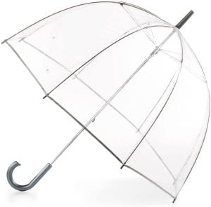 Totes Waterproof Transparent Plastic Umbrella