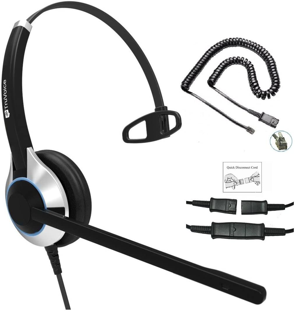 TruVoice Deluxe HD-500 Single Ear Landline Phone Headset