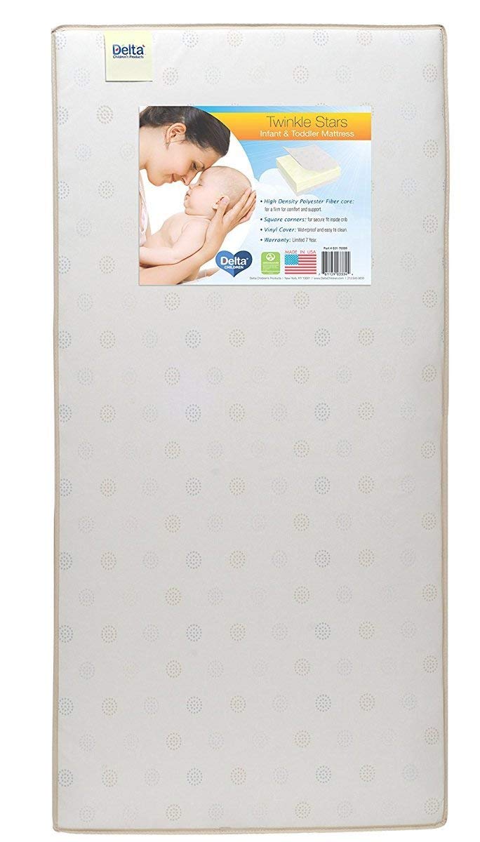 Delta Children Twinkle Stars Fiber Core Crib Mattress