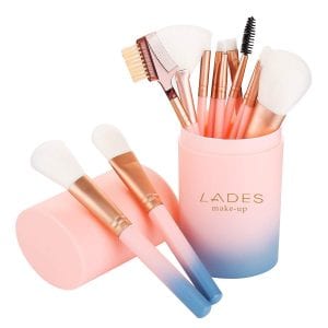 LADES Foundation Eyeshadow Makeup Brush, 12-Piece