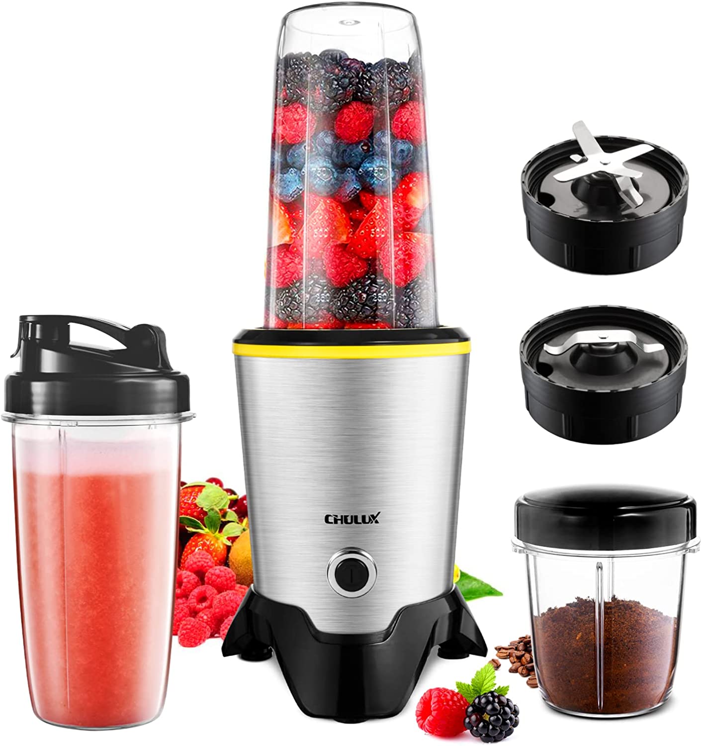 CHULUX Smoothie Bullet Blender Maker, 9-Piece