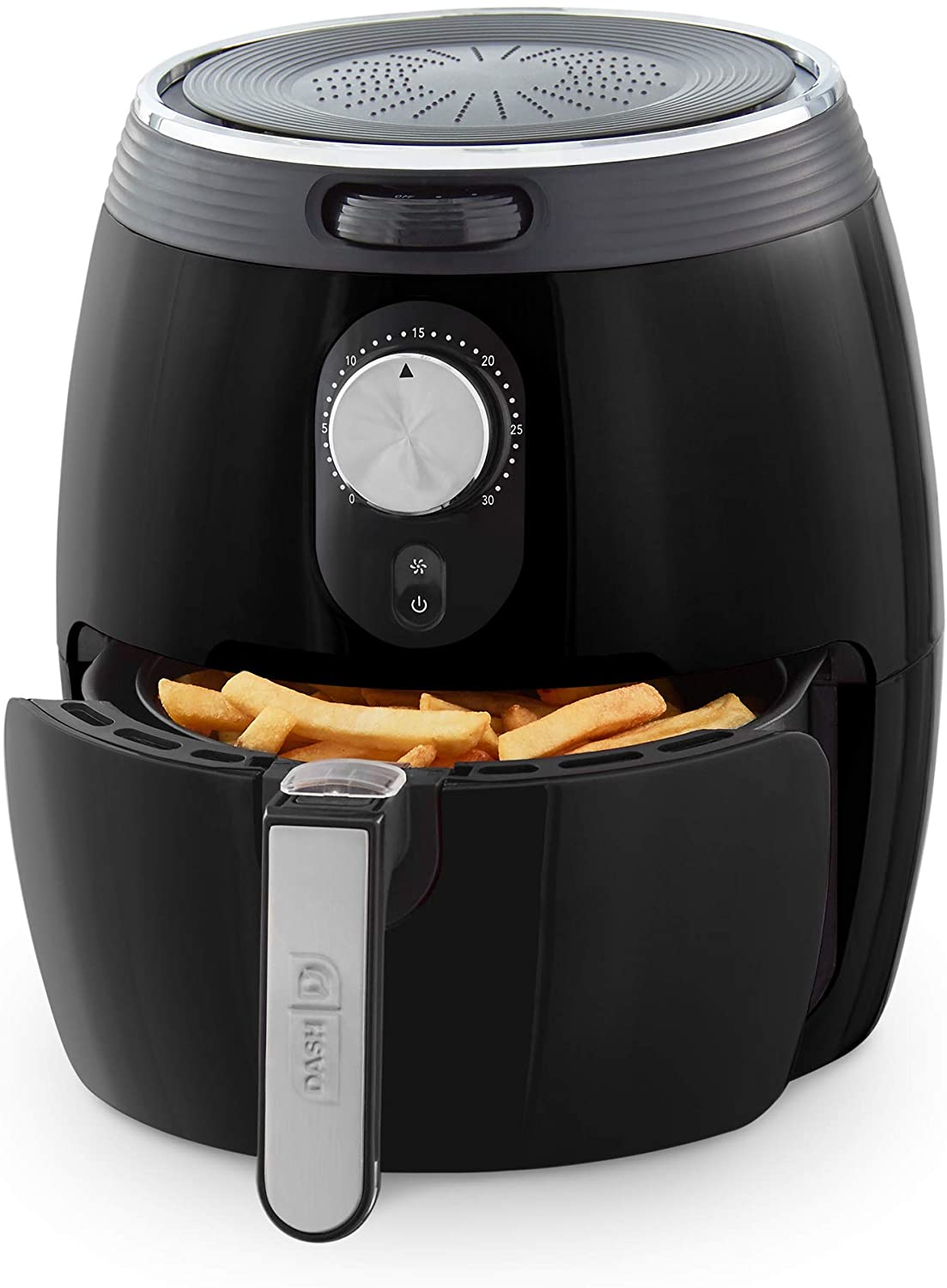 DASH DMAF355GBBK02 Deluxe Quick Cook Air Fryer, 3-Quart