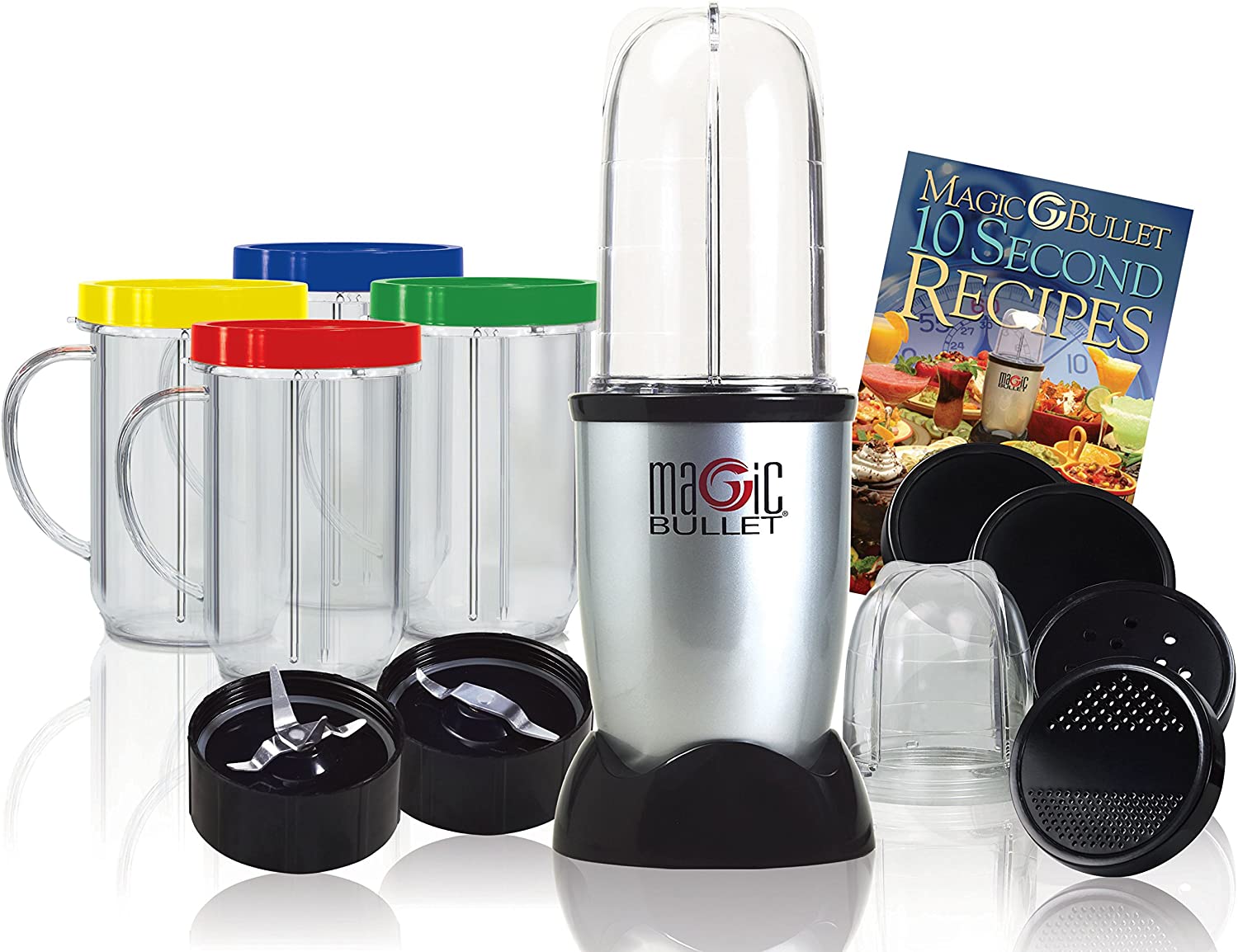 Magic Bullet MBR-1701 Express Stainless Steel Bullet Blender, 17-Piece