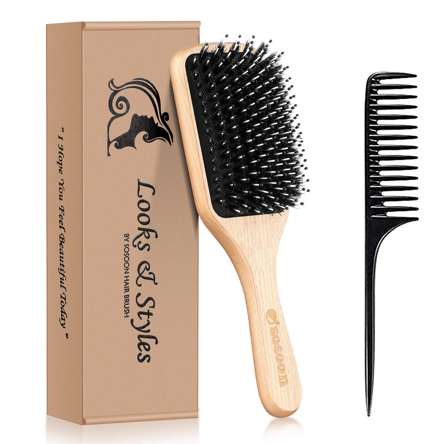 Sosoon Repairing Curl Detangling Paddle Hair Brush