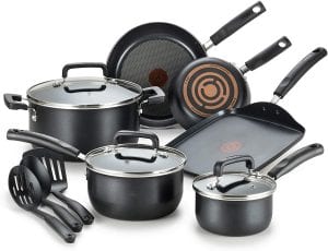 T-fal Signature Nonstick Lead-Free Cookware, 12-Piece