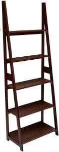 AmazonBasics Descending Space-Saving Bookshelf, 5-Tier