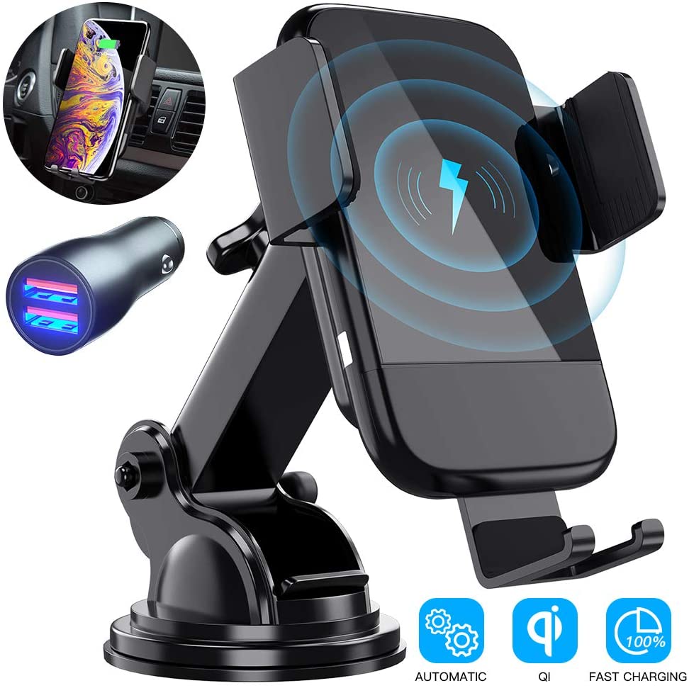 CTYBB Qi Auto-Clamp Wireless Phone Charging Holder