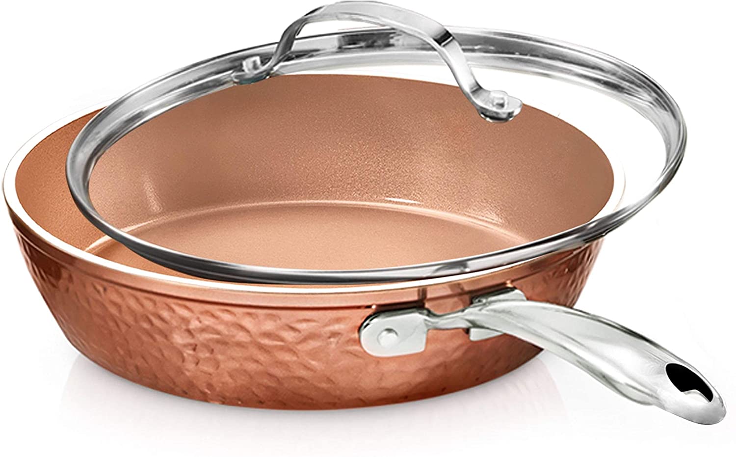 Gotham Steel Ti-Cerama Coated Copper Cookware, 10-Inch