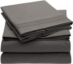 Mellanni Brushed Microfiber Luxury Sheets, 4-Piece