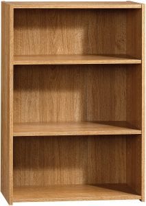 Sauder Beginnings Adjustable Bookshelf, 3-Tier