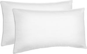 AmazonBasics Down Alternative Bed Pillows, 2-Pack