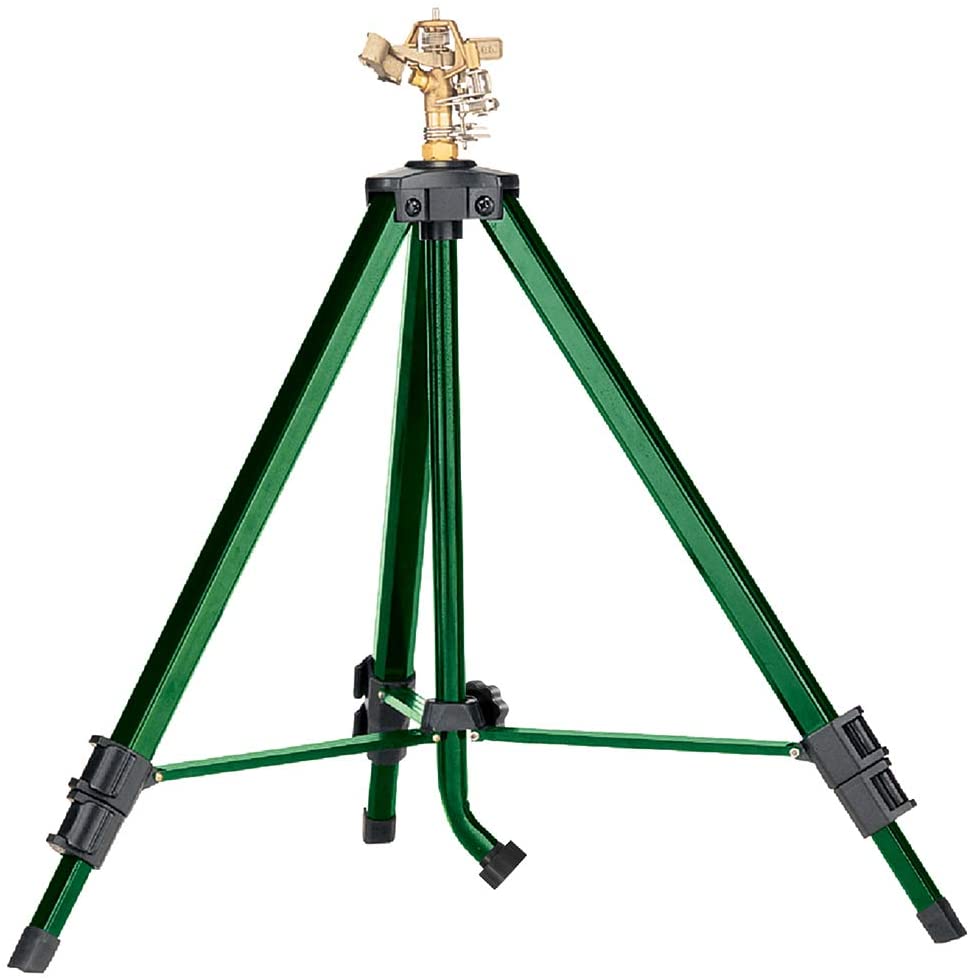 Orbit 58308Z Brass Impact Tripod Base Lawn Sprinkler