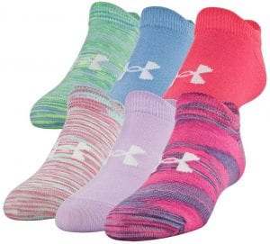 Under Armour Children’s Thin No Show Socks, 6-Pair