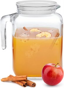 Bormioli Rocco BPA-Free Leak-Proof Glass Pitcher, 68-Ounce