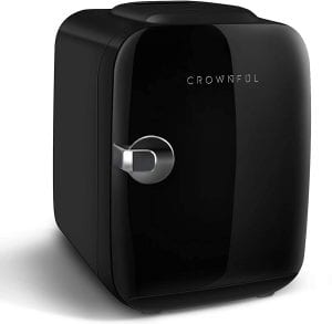 CROWNFUL Quiet Freezerless Mini Fridge