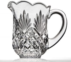 Godinger Shannon Scalloped Glass Pitcher, 46-Ounce