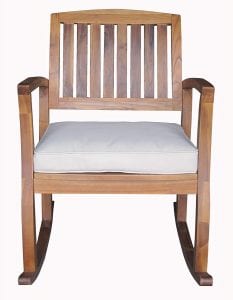 Christopher Knight Selma Acacia Patio Rocking Chair