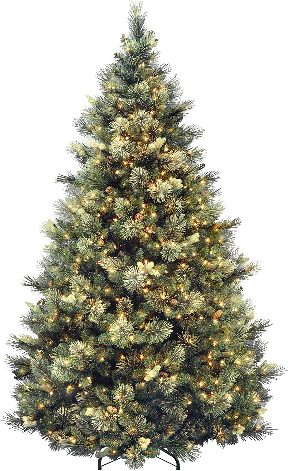 National Tree Company Realistic Pre-Lit Artificial Carolina Pine, 7.5-Foot