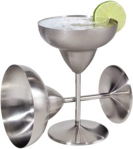 Oggi Unbreakable Easy-Clean Margarita Glasses, 2-Pack