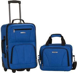 Rockland Softside Telescoping Handle Traveler Suitcase, 2-Piece