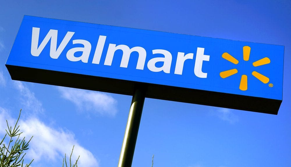 Walmart store sign