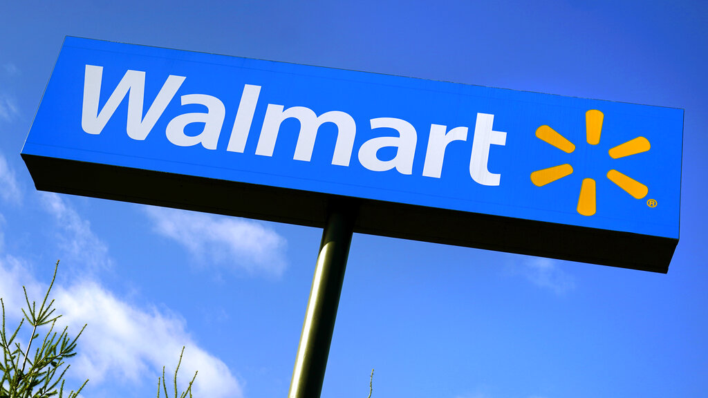 Walmart store sign