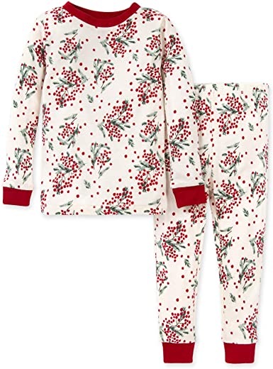 Burt’s Bees Baby Organic Winter Pajamas For Girls, 2-Piece